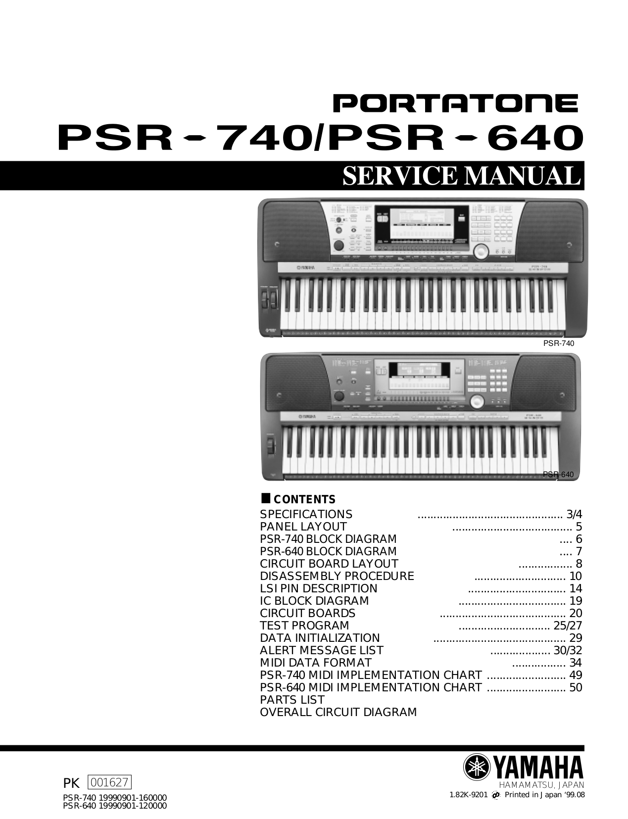 Download free pdf for Yamaha PSS-280 Music Keyboard manual